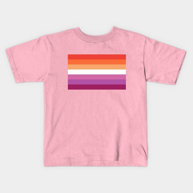 Lesbian Pride Kids T-Shirt by littleSamantics